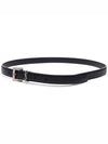 Men's Monogram Grain Belt Black - SAINT LAURENT - BALAAN 6