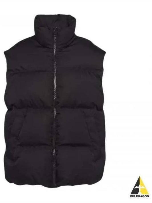 Oversized Re-Nylon Down Vest Black - PRADA - BALAAN 2