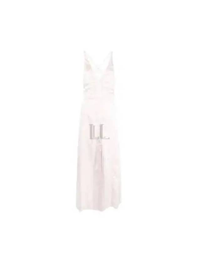 Women's Satin Long Dress Light Lilac - GANNI - BALAAN 2