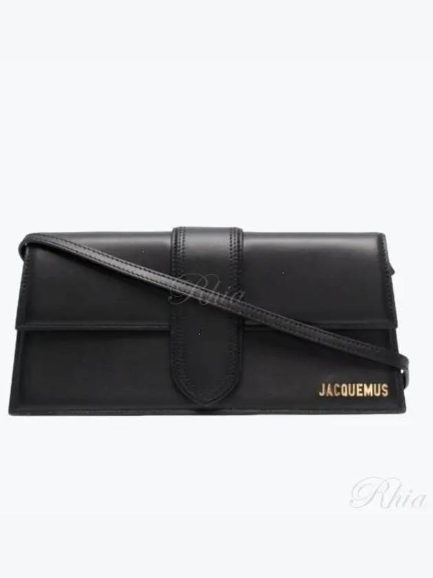 Le Bambino Long Flap Shoulder Bag Black - JACQUEMUS - BALAAN 2