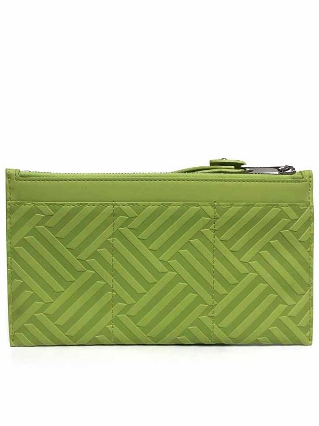 Small Leather Clutch Bag Green - BOTTEGA VENETA - BALAAN 3