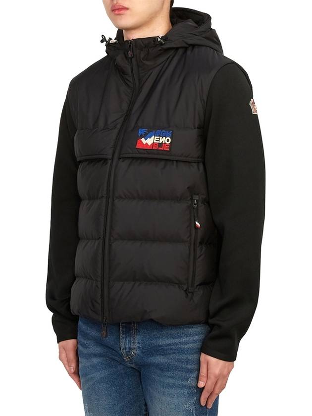 padded zip-up cardigan black - MONCLER - BALAAN 4