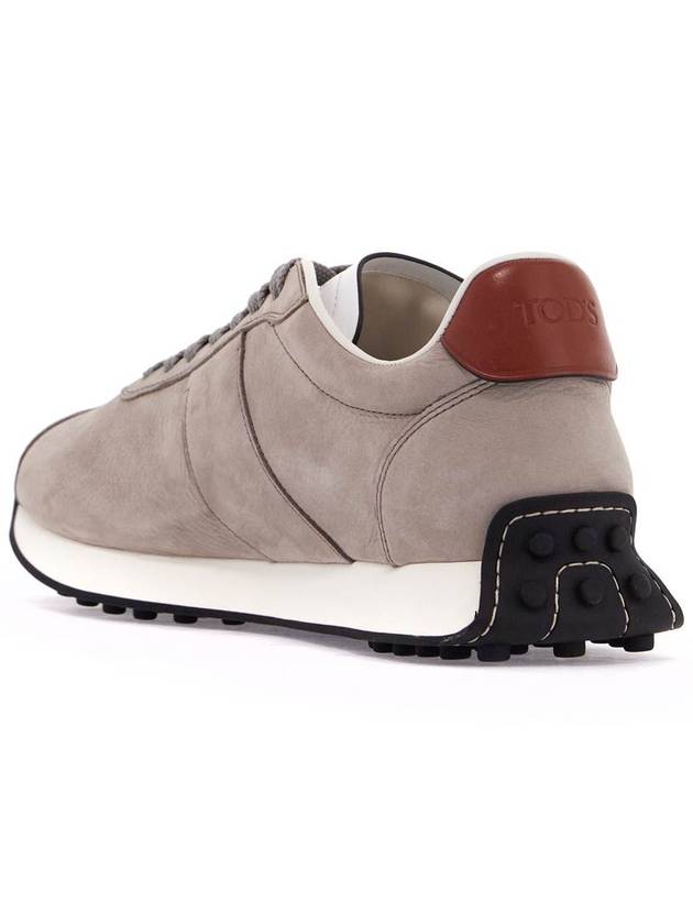 T Vintage Leather Low Top Sneakers Gray - TOD'S - BALAAN 4