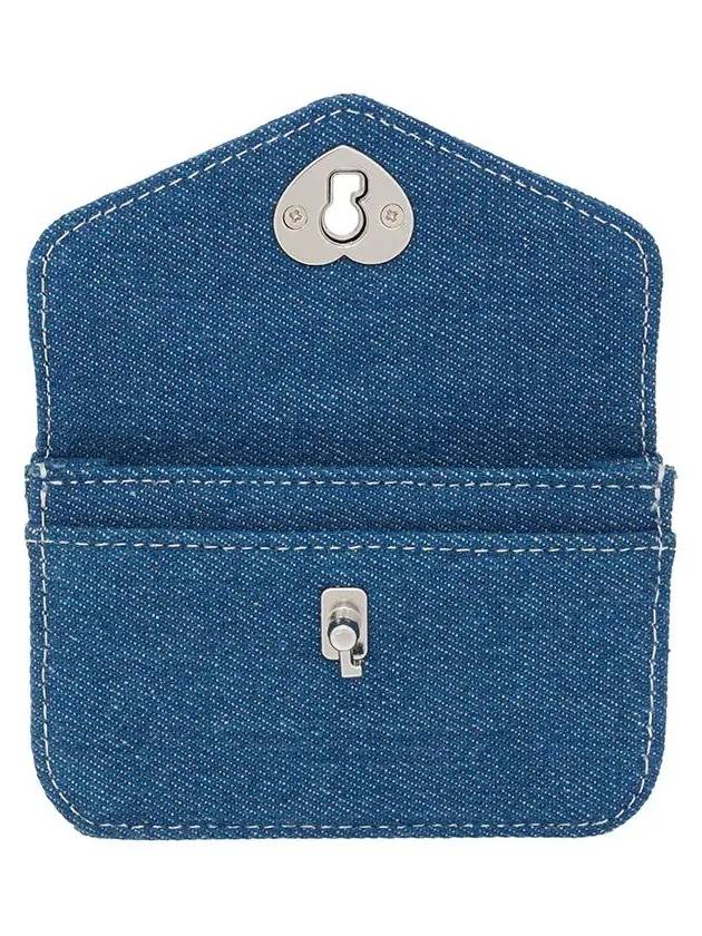 Heartlock compact business card card wallet denim - LE MASQUE - BALAAN 3