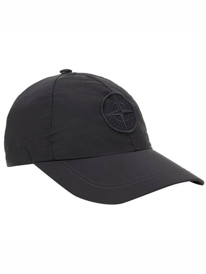 Nylon Metal 6 Panel Ball Cap Black - STONE ISLAND - BALAAN 2