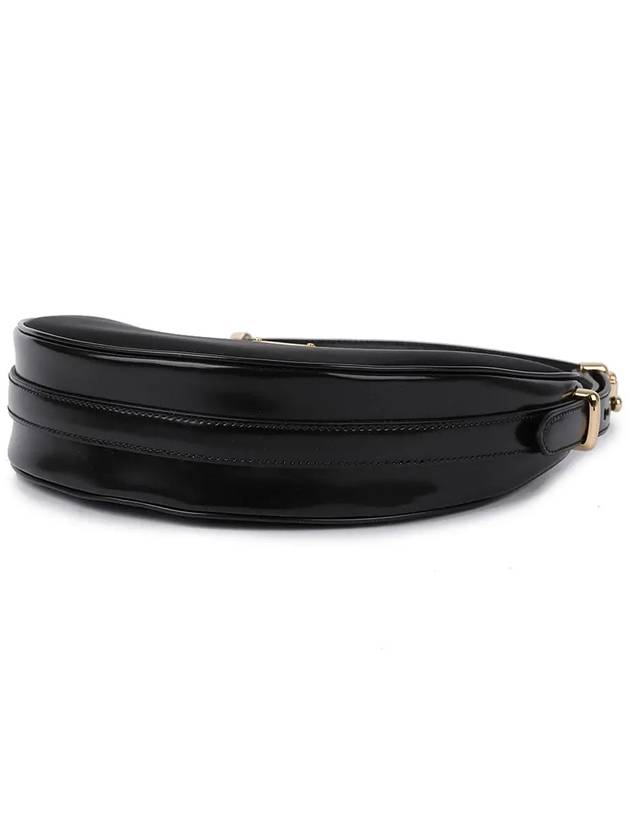 Arque Leather Shoulder Bag Black - PRADA - BALAAN 5