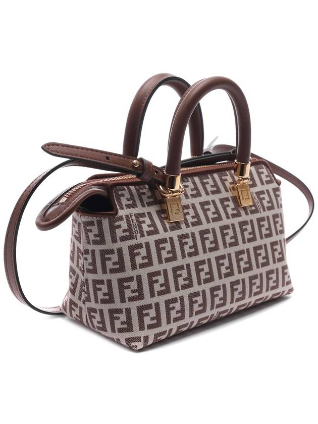 FF Small Fabric Tote Bag Brown - FENDI - BALAAN 4