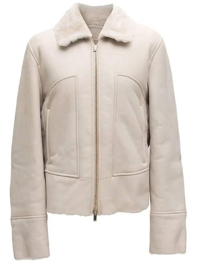 Studio Everydi Shearling Jacket Ivory EBRIDI 004 - MAX MARA - BALAAN 2