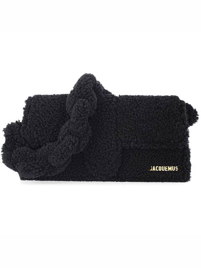 Le Bambido Shearling Flap Shoulder Bag Black - JACQUEMUS - BALAAN 2