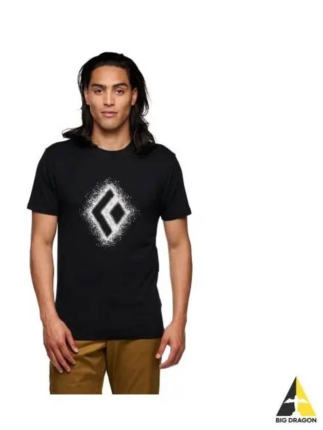 BLACK DIAMOND chalk up 2 0 tee MENS OAMAP752407 - BLACK & BROWN - BALAAN 1