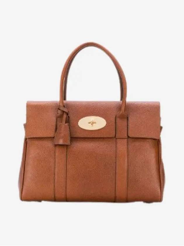 Bayswater Natural Grain Tote Bag Oak - MULBERRY - BALAAN 3