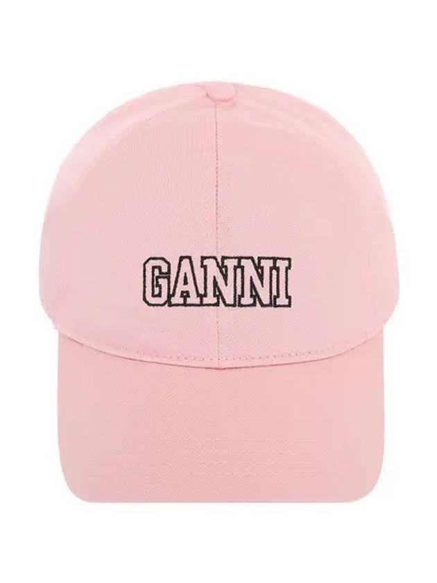 Embroid Logo Ball Cap Lilac - GANNI - BALAAN 2