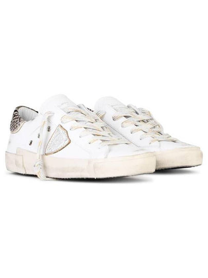 Philippe Model 'Prsx' White Leather Blend Sneakers - PHILIPPE MODEL - BALAAN 2