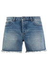 Men's Straight Denim Shorts Blue - AMI - BALAAN 2