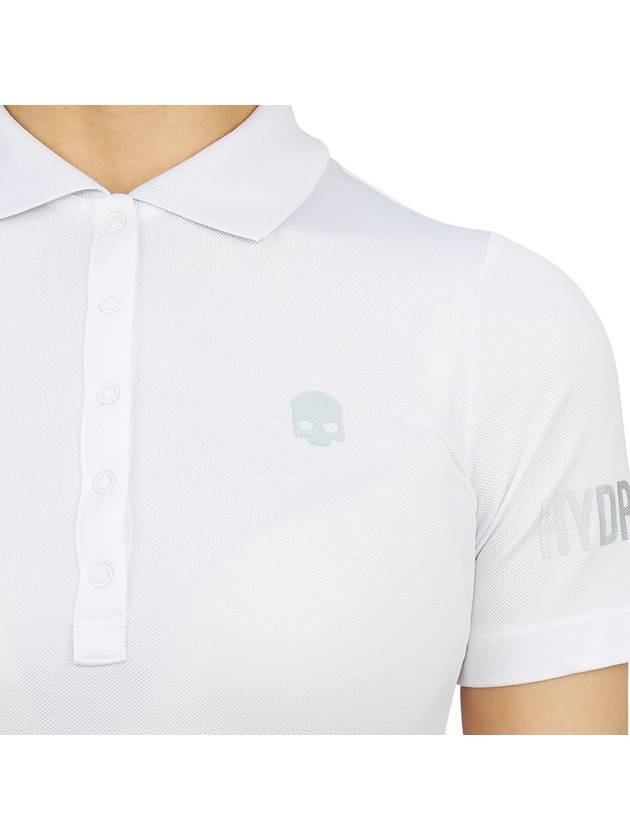 Women's Golf Picket Logo Short Sleeve PK Shirt White - HYDROGEN - BALAAN 10