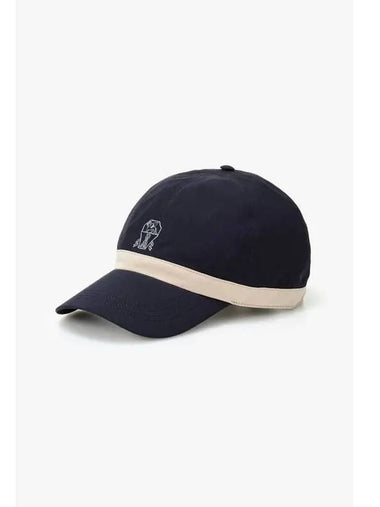 10 epoint men s logo stitch baseball cap dark navy - BRUNELLO CUCINELLI - BALAAN 1