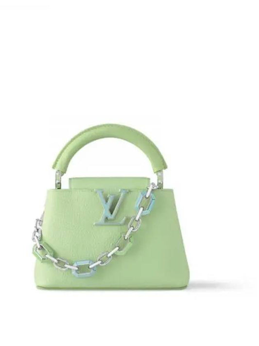 Capucines Mini Shoulder Bag Spring Green - LOUIS VUITTON - BALAAN 2