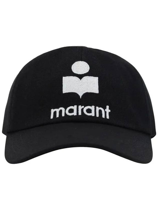 Tyron Logo Cotton Ball Cap Black - ISABEL MARANT - BALAAN 2