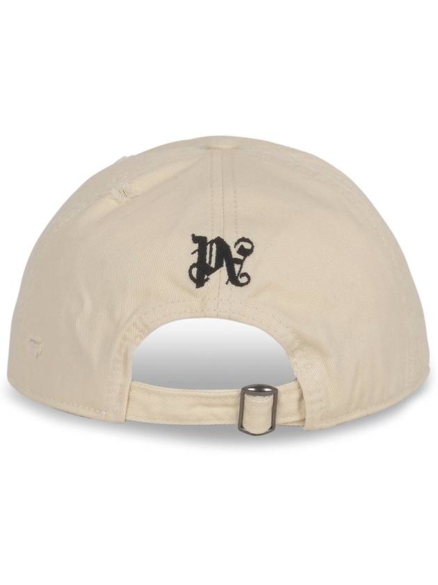 Logo Ball Cap Ivory - PALM ANGELS - BALAAN 4