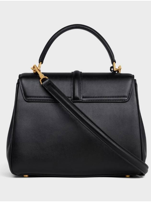 16 Small Satin Calfskin Tote Bag Black - CELINE - BALAAN 5