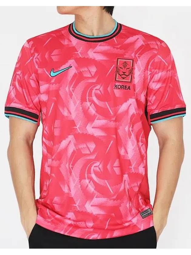 Korea 202424 Dri-Fit Stadium Home Replica Jersey Short Sleeves T Shirt Black Red - NIKE - BALAAN 2