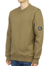 Men's Lens Wappen Diagonal Sweatshirt Brown - CP COMPANY - BALAAN 3