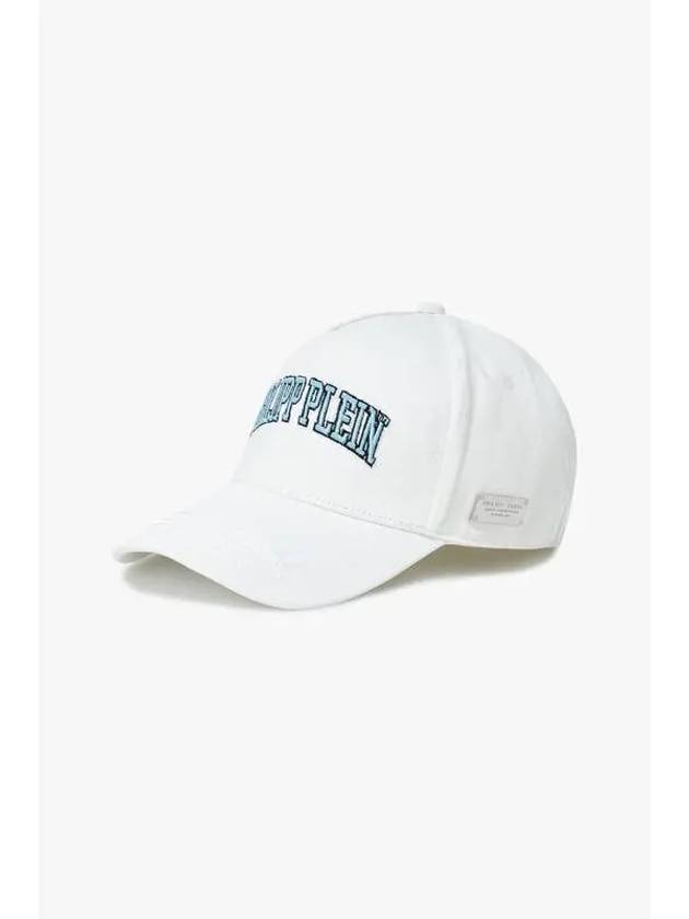 Men s Logo Embroidered Baseball Cap White - PHILIPP PLEIN - BALAAN 1