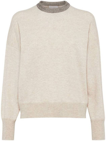 Brunello Cucinelli Sweaters Beige - BRUNELLO CUCINELLI - BALAAN 1