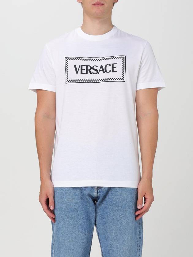 T-shirt Versace con logo a contrasto - VERSACE - BALAAN 1