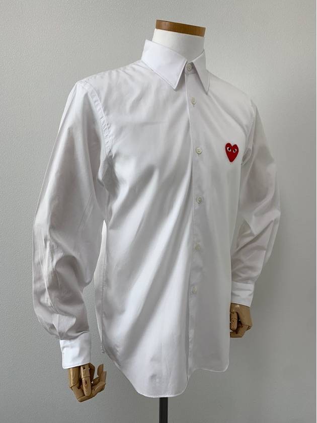 Men s White Shirt Red Waffen - COMME DES GARCONS - BALAAN 6