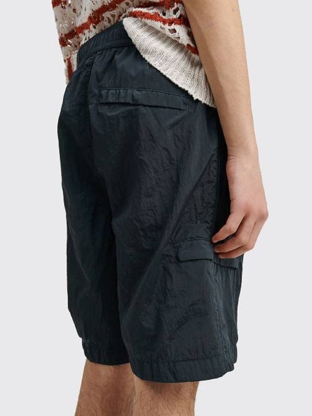 Waffen Patch Nylon Bermuda Shorts Navy - STONE ISLAND - BALAAN.