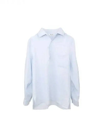 Arizona linen half-button pocket shirt - LORO PIANA - BALAAN 1