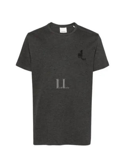 Zafferh Mini Logo Cotton Short Sleeve T-Shirt Anthracite - ISABEL MARANT - BALAAN 2