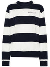 Oversized Fit Striped Long Sleeve T-Shirt Navy - LACOSTE - BALAAN 1