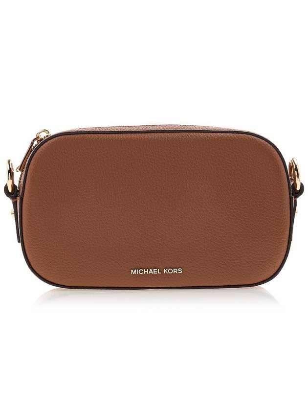 Jet Set Logo Leather Cross Bag Brown - MICHAEL KORS - BALAAN 11