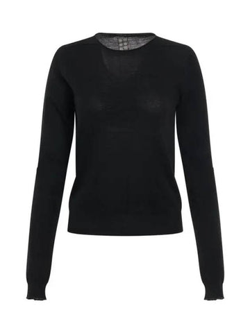 Biker Level Round Neck Knit Top Black - RICK OWENS - BALAAN 1