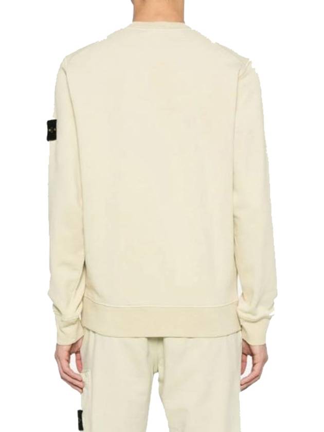 Wappen Patch Garment Dyed Sweatshirt Yellow - STONE ISLAND - BALAAN 5