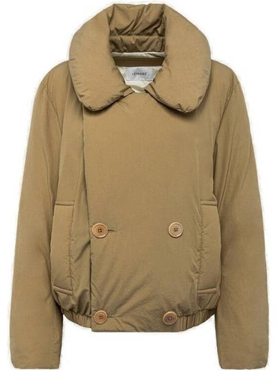 Double-Breasted Puffer Jacket Ochre Khaki - LEMAIRE - BALAAN 2