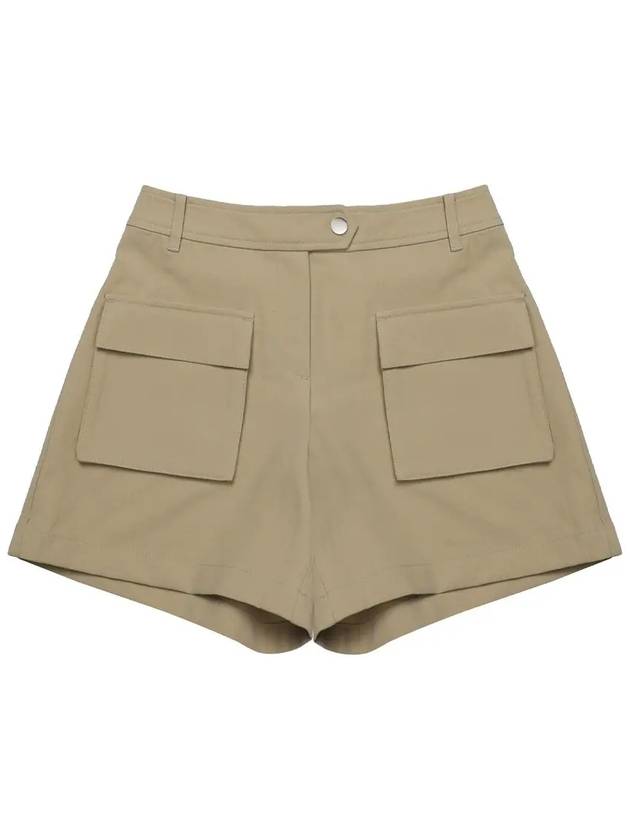 Cargo Banding Out Pocket Shorts Pants Women BEIGE - 20THHOLE - BALAAN 2