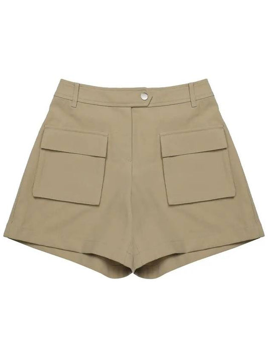 Cargo Banding Out Pocket Shorts Pants Women BEIGE - 20THHOLE - BALAAN 2