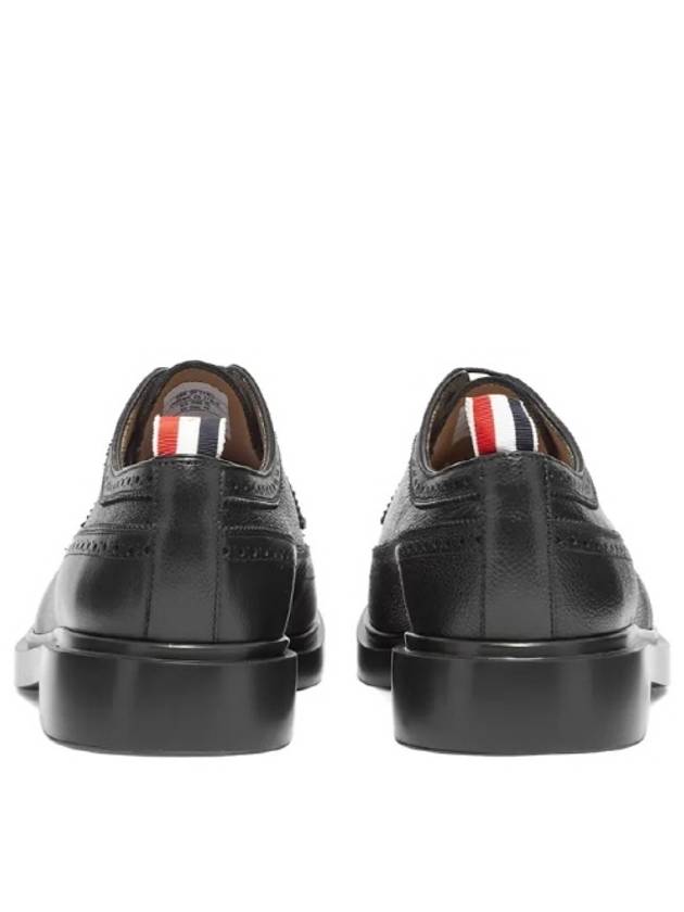 Men's Classic Long Wing Brogue Lace Up Brogue Shoes Black - THOM BROWNE - BALAAN 4