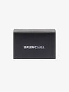 Logo Print Tri-Fold Half Wallet Black - BALENCIAGA - BALAAN 3