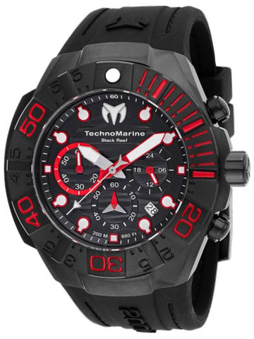 Technomarine Reef Black Chronograph GMT Quartz Black Dial Men's Watch TM-523010 - TECHNOMARINE - BALAAN 1