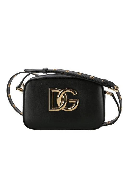 DG logo cross bag black gold - DOLCE&GABBANA - BALAAN.