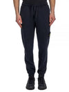 Compass Patch Cotton Jersey Track Pants Navy - STONE ISLAND - BALAAN 2