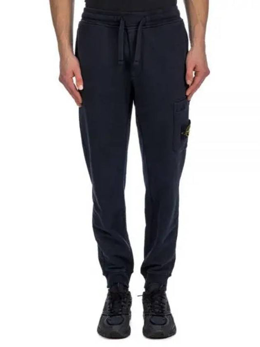 Compass Patch Cotton Jersey Track Pants Navy - STONE ISLAND - BALAAN 2