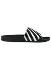 Spray Stripes Slippers Black - OFF WHITE - BALAAN 1