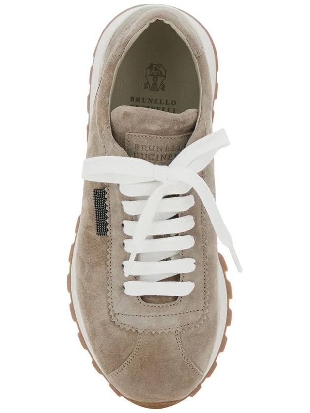 suede low top sneakers brown - BRUNELLO CUCINELLI - BALAAN 5