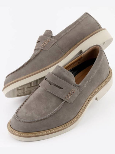 Metropole London Leather Loafer Grey - ECCO - BALAAN 1