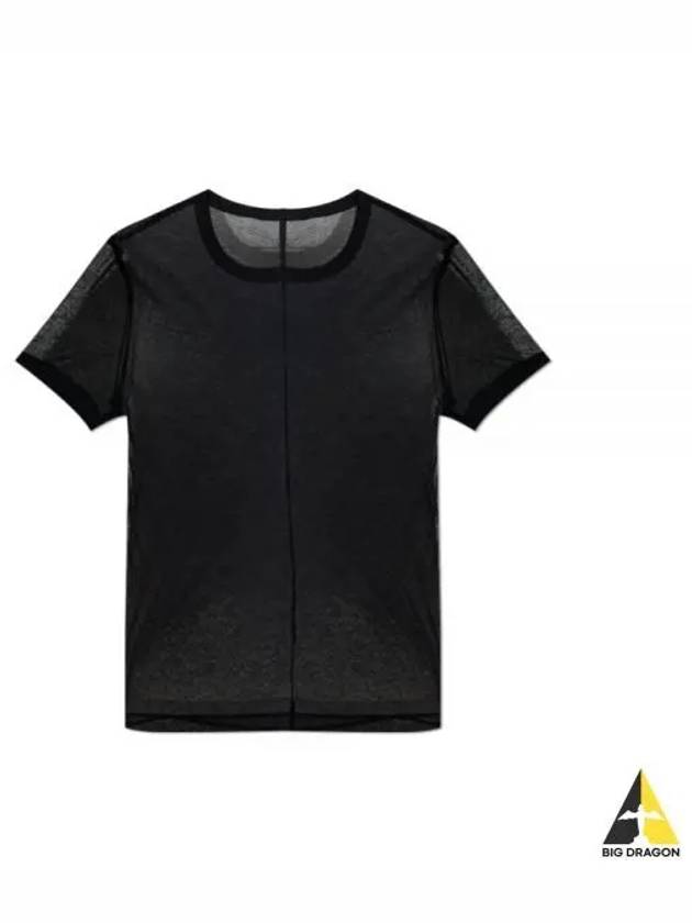 Crew Neck Short Sleeve T Shirt Black - HELMUT LANG - BALAAN 2